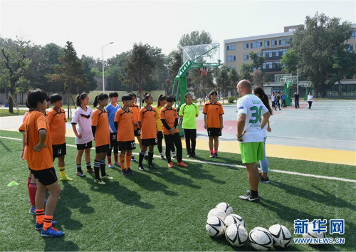 Football Booms in N China's Jinzhong School